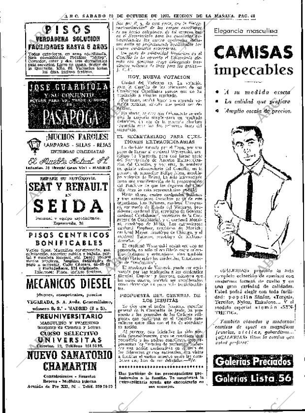 ABC MADRID 20-10-1962 página 68