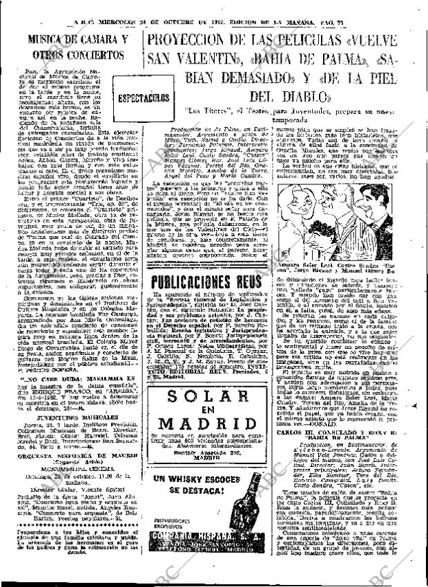 ABC MADRID 24-10-1962 página 77