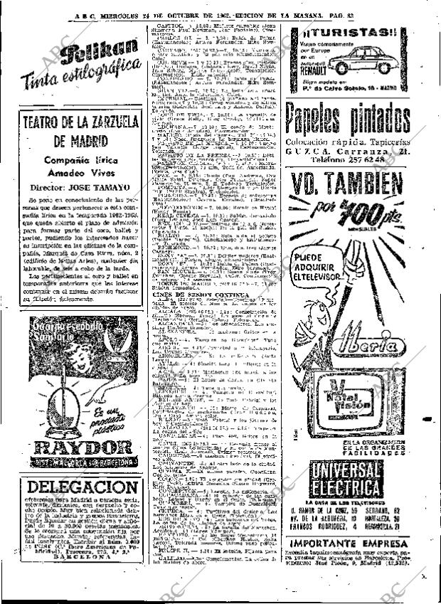ABC MADRID 24-10-1962 página 83