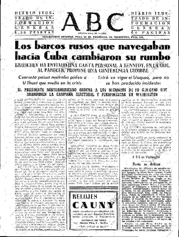 ABC SEVILLA 25-10-1962 página 31