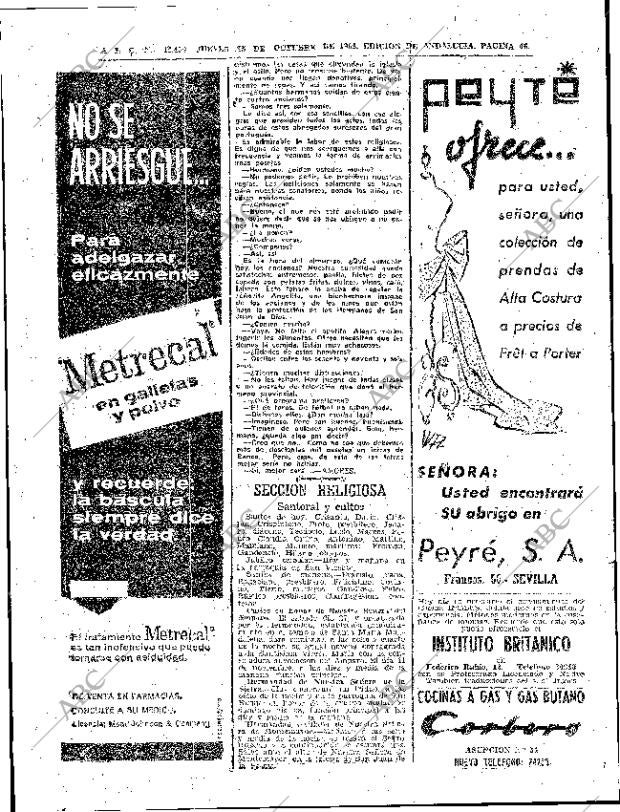 ABC SEVILLA 25-10-1962 página 46