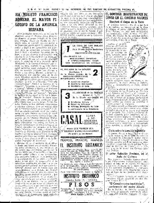 ABC SEVILLA 25-10-1962 página 47