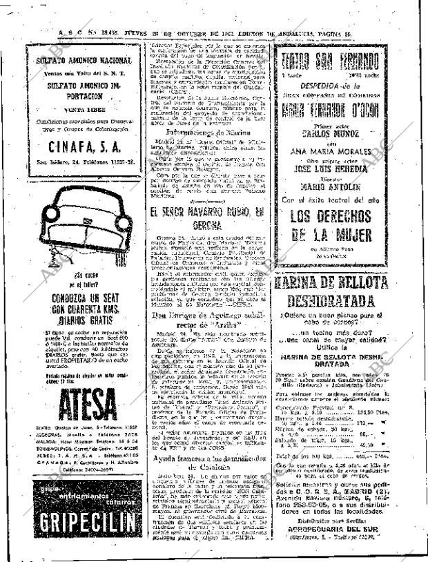 ABC SEVILLA 25-10-1962 página 50