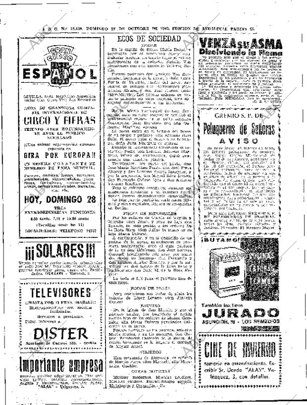 ABC SEVILLA 28-10-1962 página 58