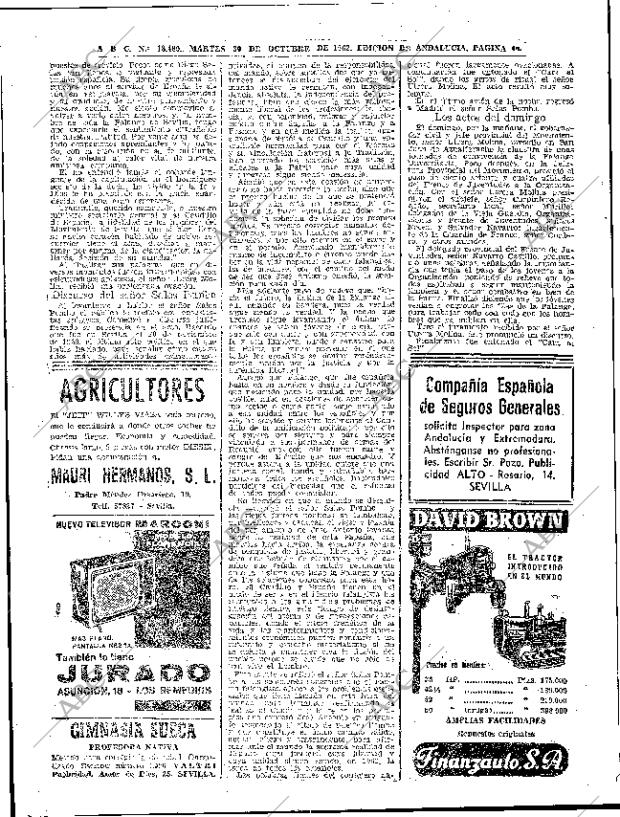 ABC SEVILLA 30-10-1962 página 42