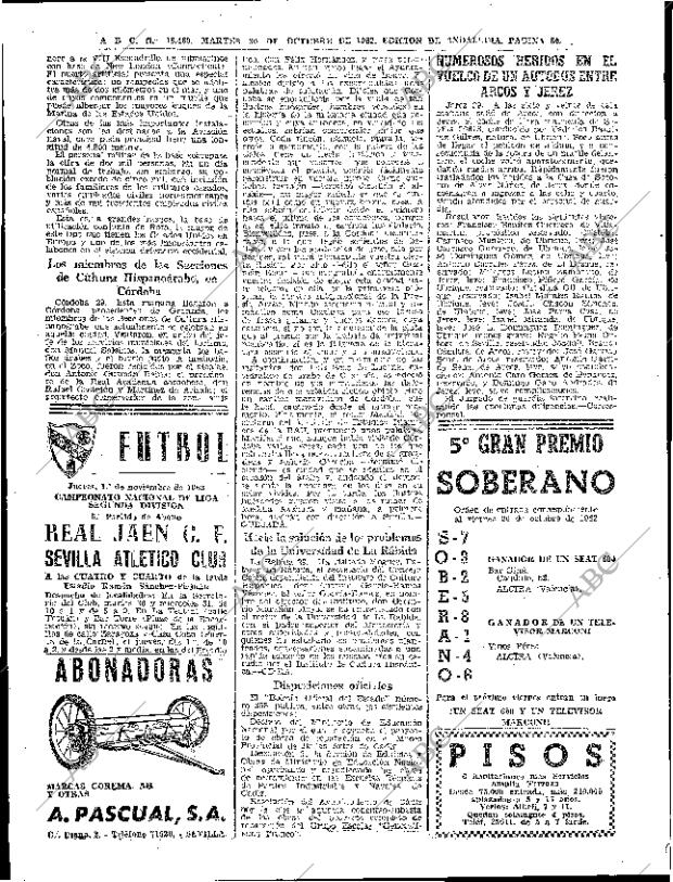 ABC SEVILLA 30-10-1962 página 46