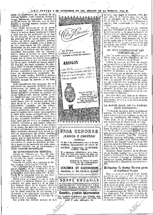 ABC MADRID 01-11-1962 página 30