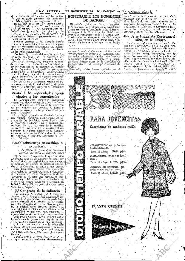 ABC MADRID 01-11-1962 página 43