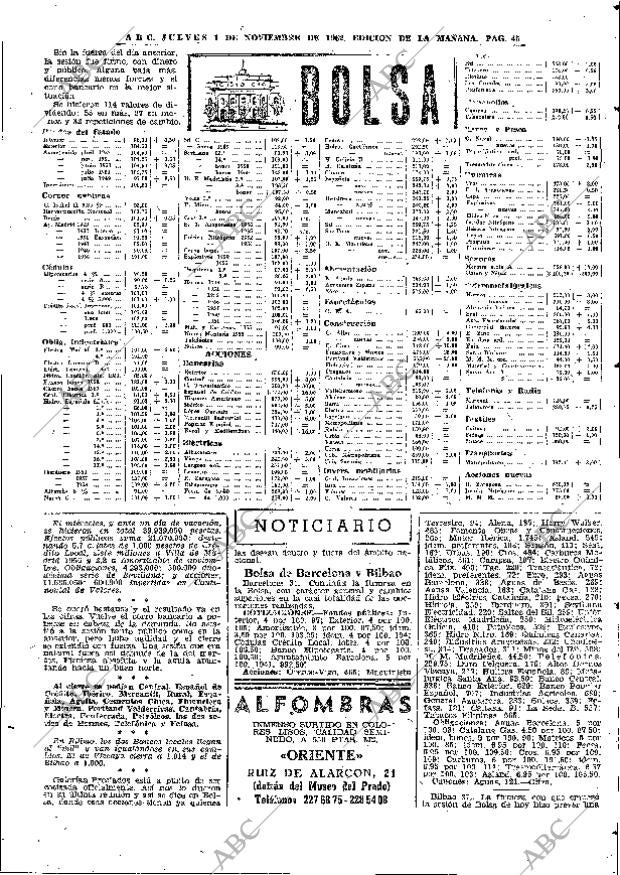 ABC MADRID 01-11-1962 página 45