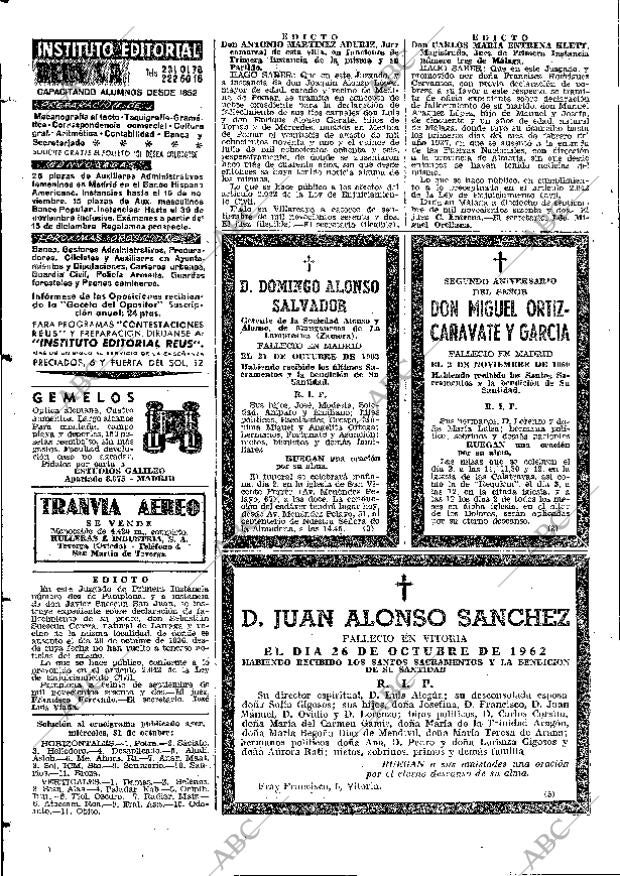 ABC MADRID 01-11-1962 página 62