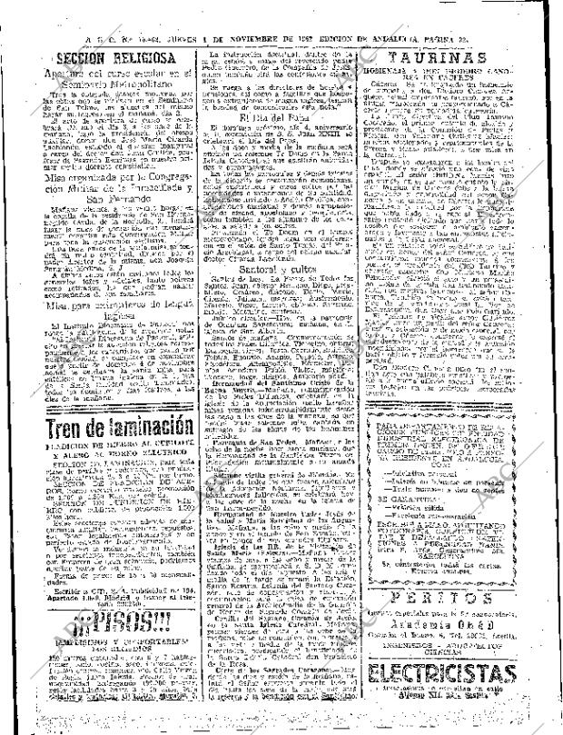 ABC SEVILLA 01-11-1962 página 38
