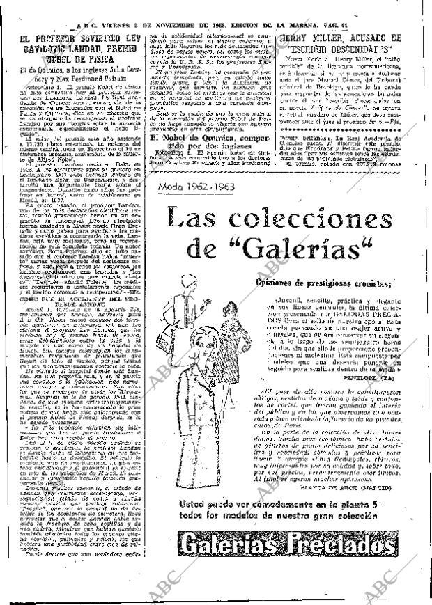 ABC MADRID 02-11-1962 página 41