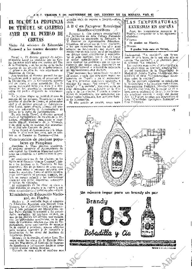 ABC MADRID 02-11-1962 página 45