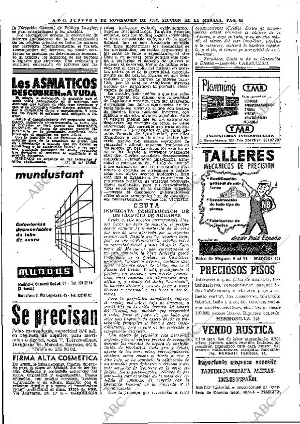 ABC MADRID 08-11-1962 página 60