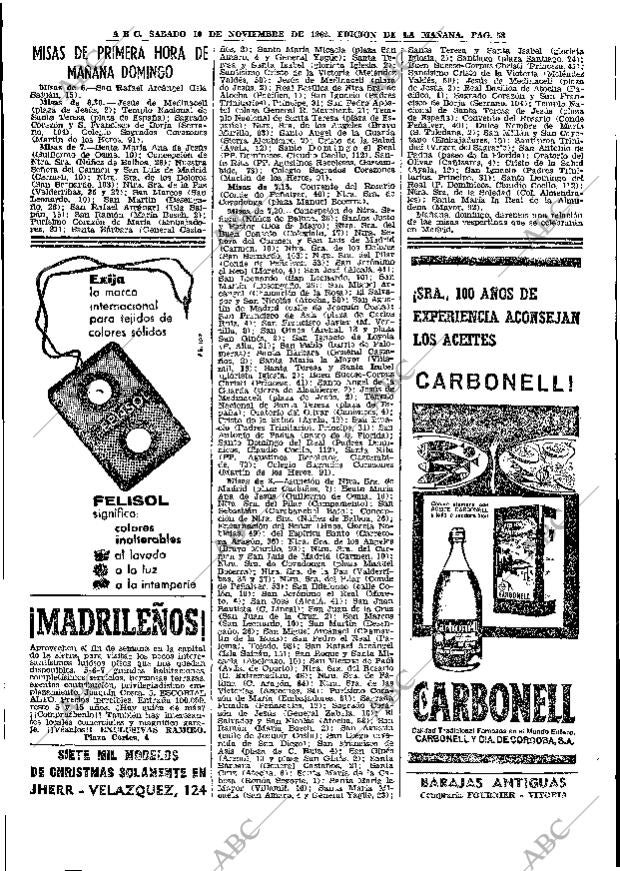 ABC MADRID 10-11-1962 página 58