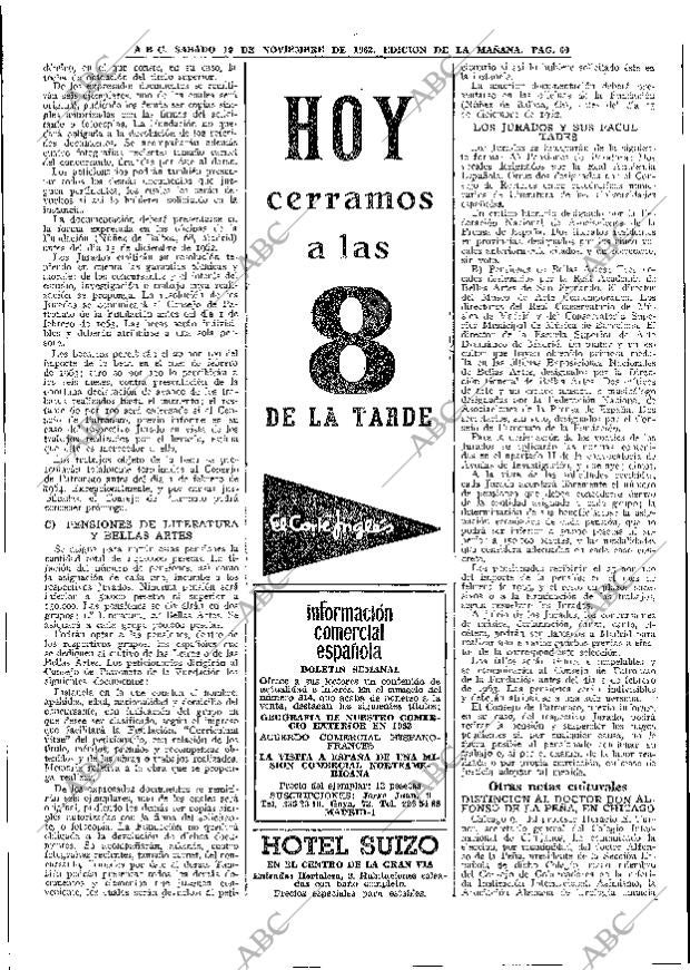 ABC MADRID 10-11-1962 página 60