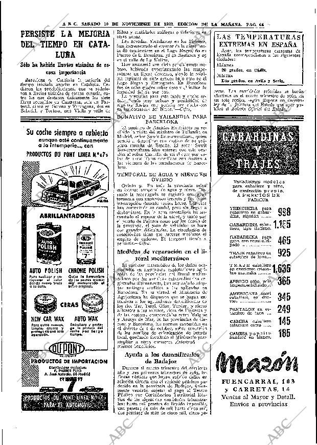 ABC MADRID 10-11-1962 página 64