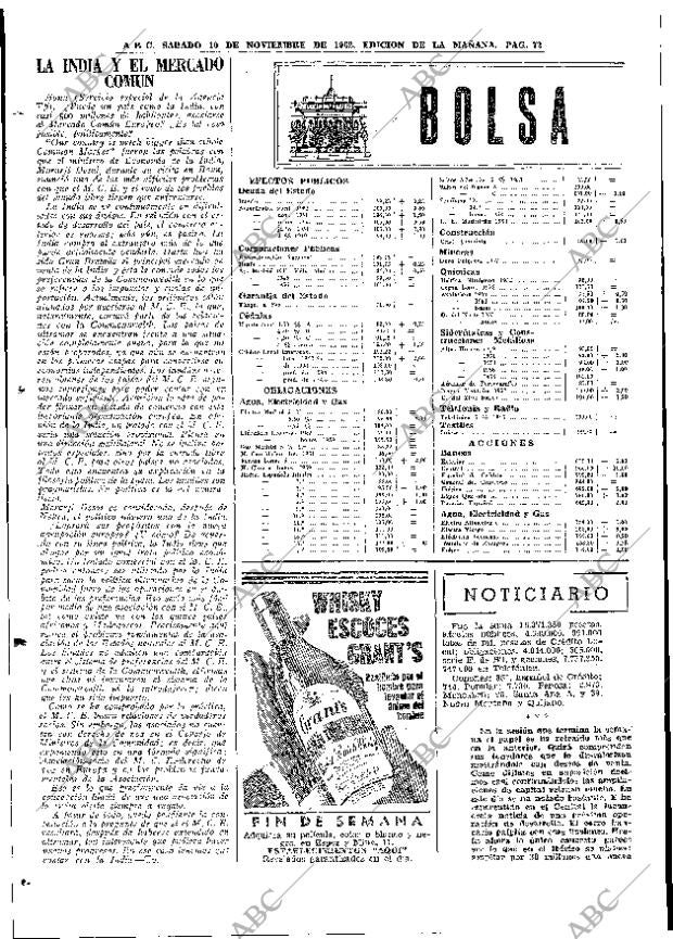 ABC MADRID 10-11-1962 página 72