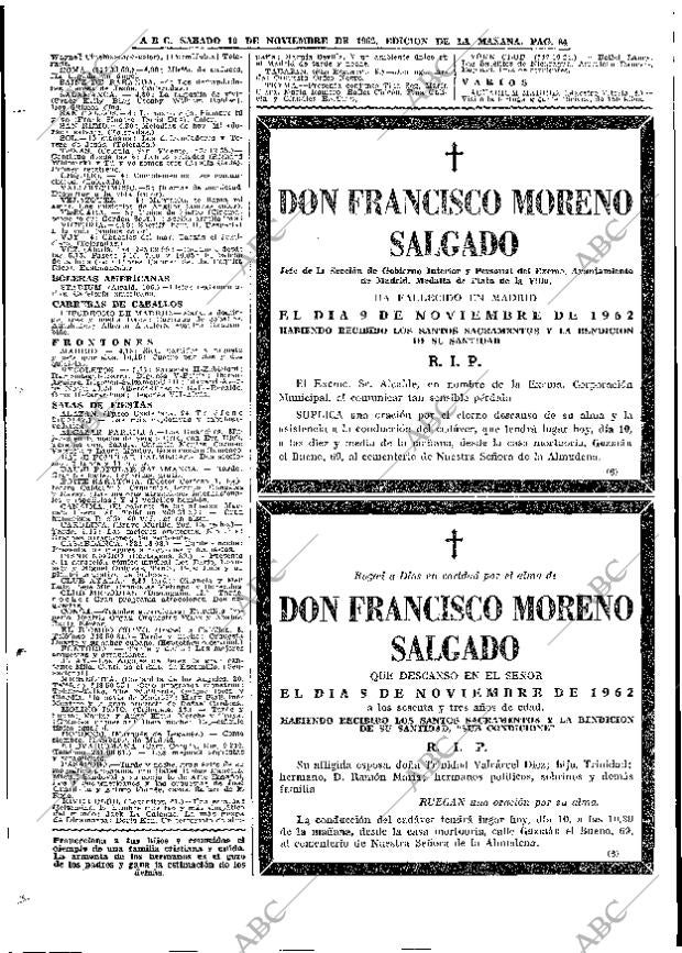 ABC MADRID 10-11-1962 página 84