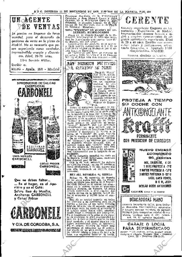 ABC MADRID 11-11-1962 página 124