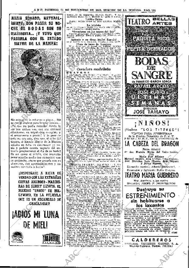 ABC MADRID 11-11-1962 página 127