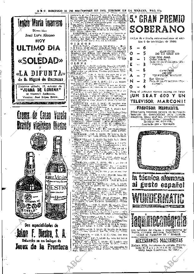 ABC MADRID 11-11-1962 página 128