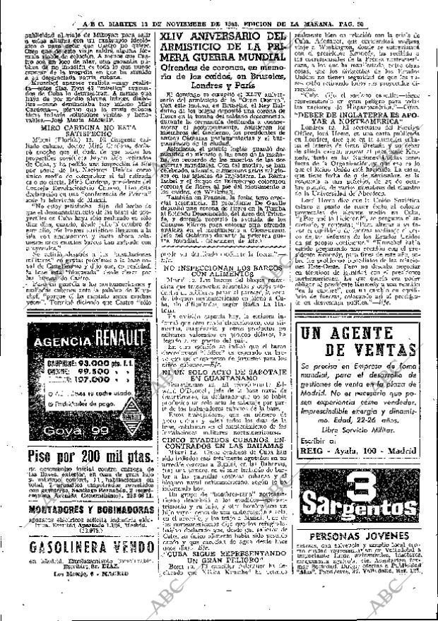 ABC MADRID 13-11-1962 página 50