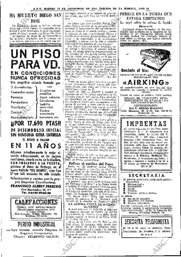 ABC MADRID 13-11-1962 página 58