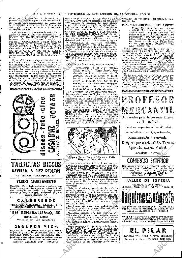 ABC MADRID 13-11-1962 página 78