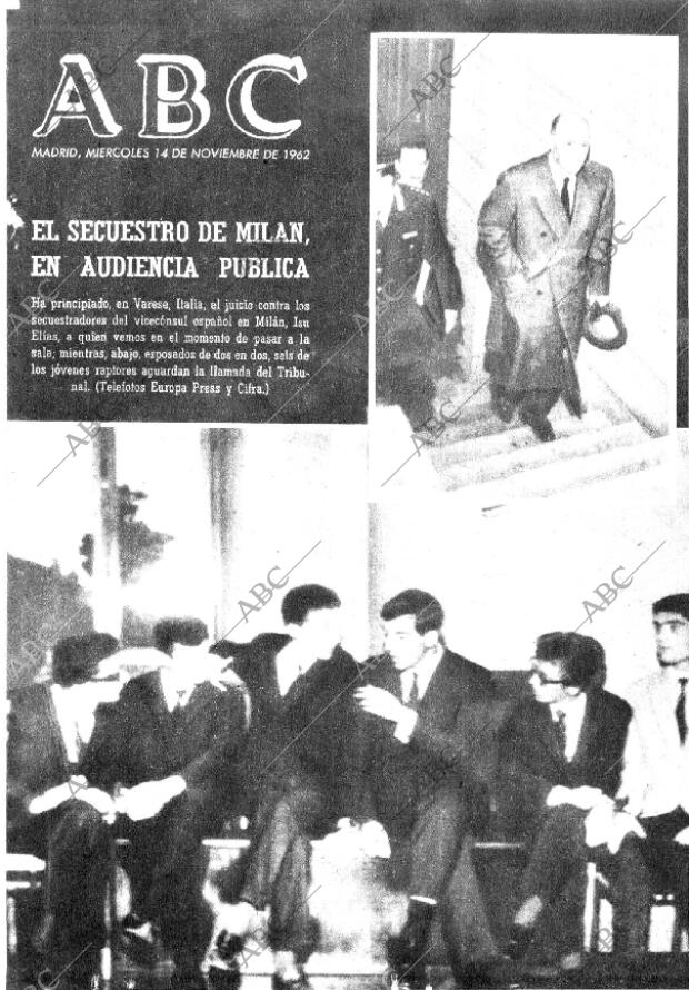 ABC MADRID 14-11-1962 página 1