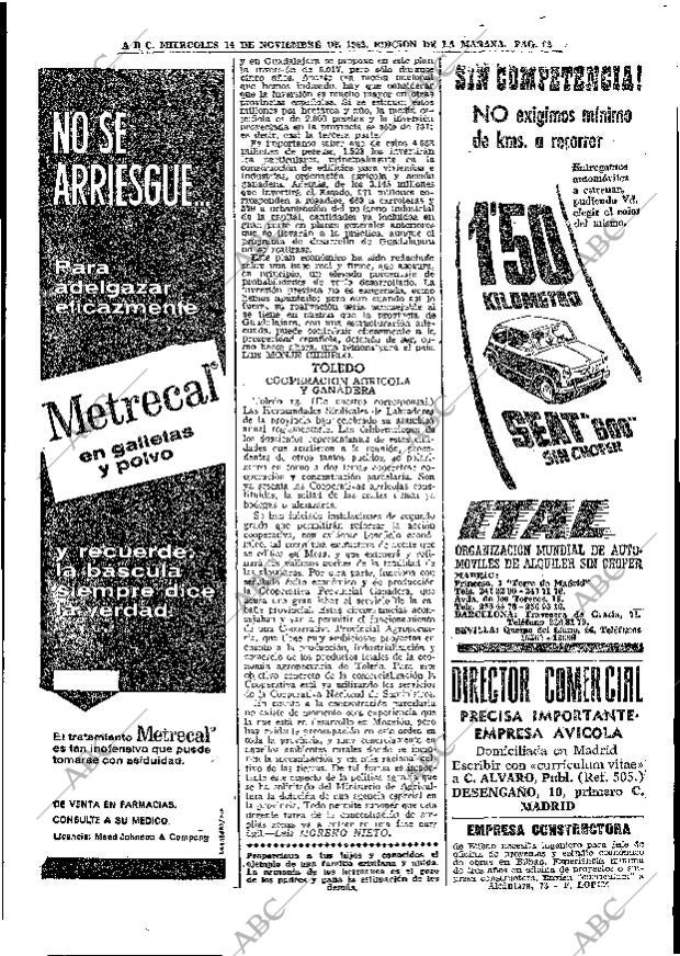 ABC MADRID 14-11-1962 página 62