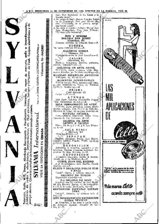 ABC MADRID 14-11-1962 página 68
