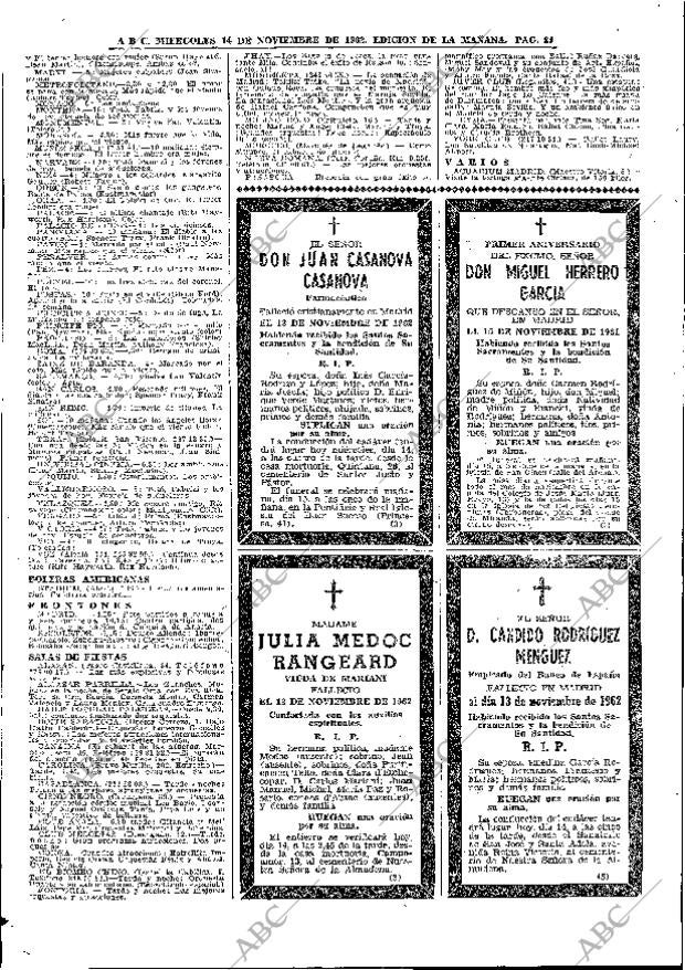 ABC MADRID 14-11-1962 página 84