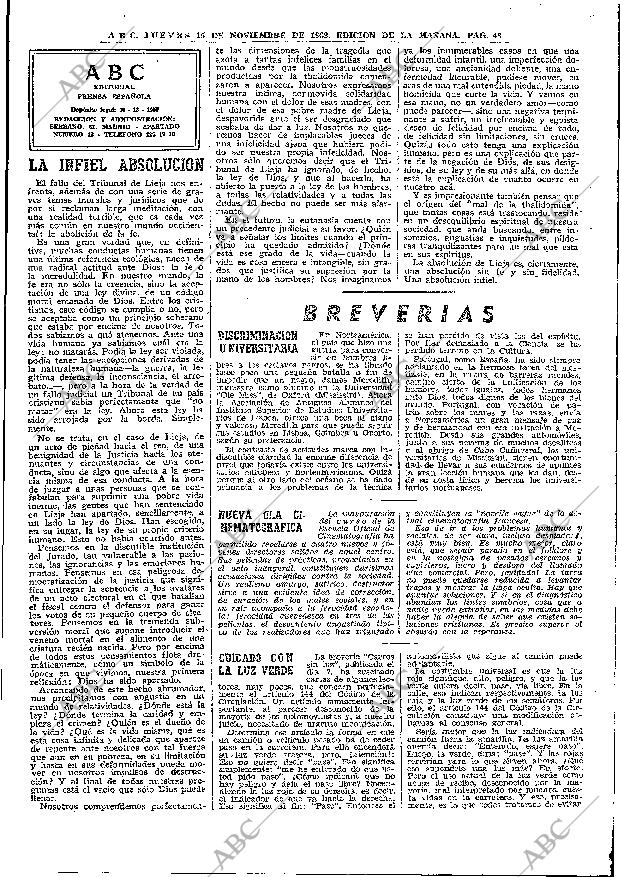 ABC MADRID 15-11-1962 página 48