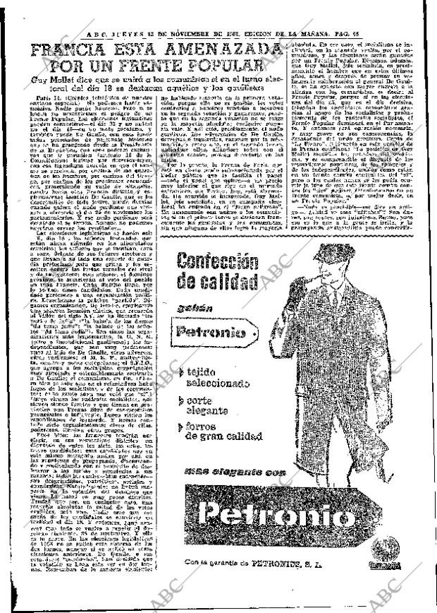 ABC MADRID 15-11-1962 página 65