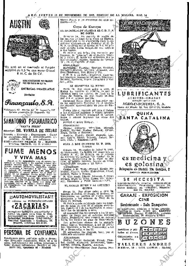 ABC MADRID 15-11-1962 página 78
