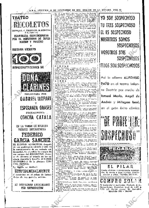 ABC MADRID 15-11-1962 página 83