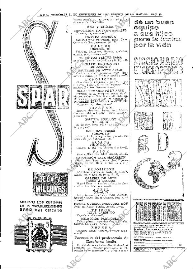 ABC MADRID 21-11-1962 página 48