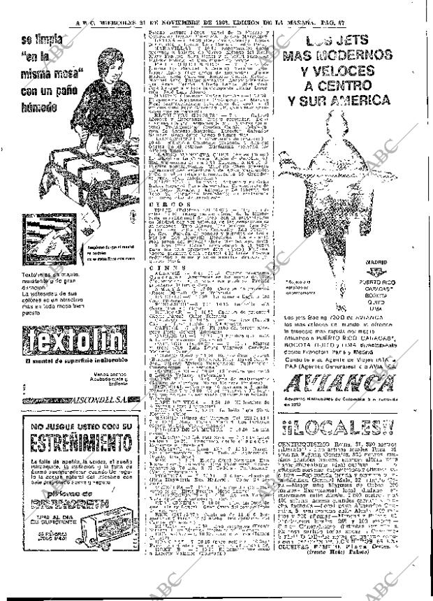 ABC MADRID 21-11-1962 página 67