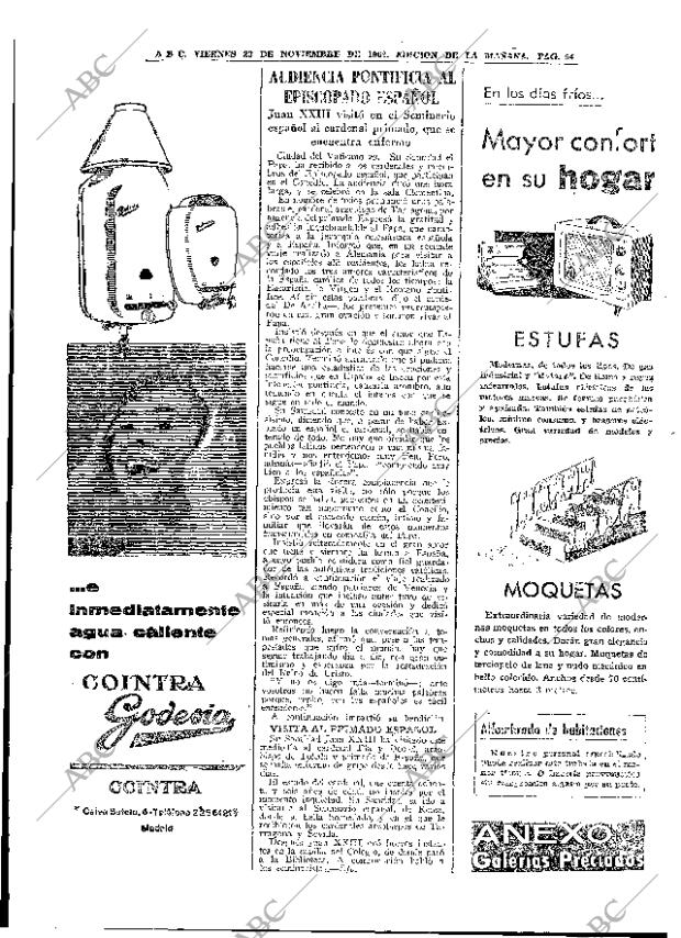 ABC MADRID 23-11-1962 página 54