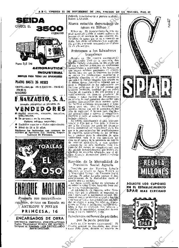 ABC MADRID 23-11-1962 página 62