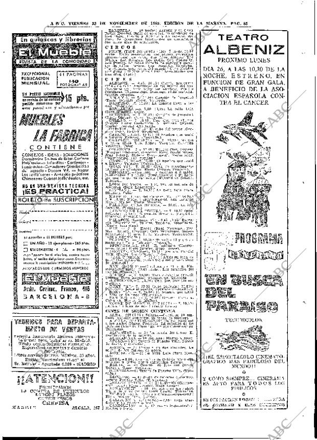 ABC MADRID 23-11-1962 página 85