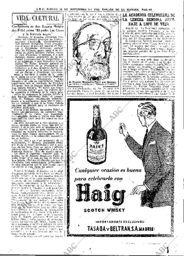 ABC MADRID 24-11-1962 página 63