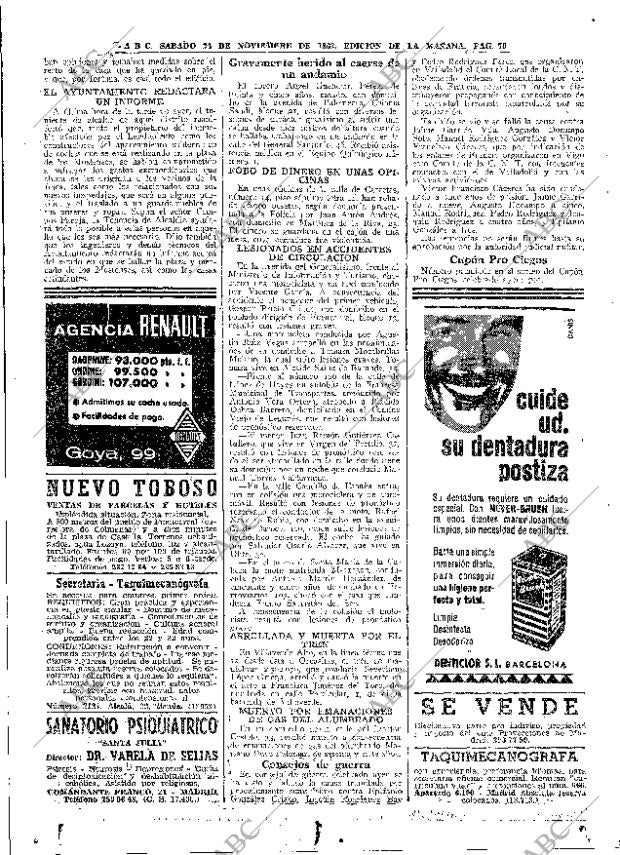 ABC MADRID 24-11-1962 página 70
