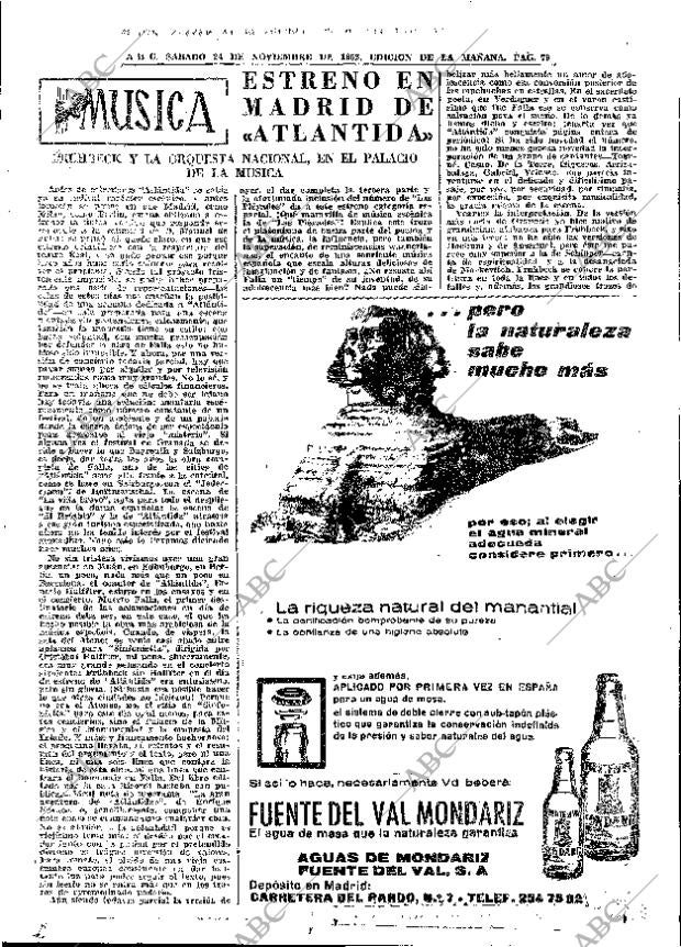 ABC MADRID 24-11-1962 página 79