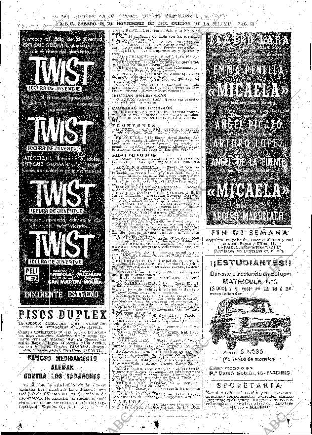 ABC MADRID 24-11-1962 página 85