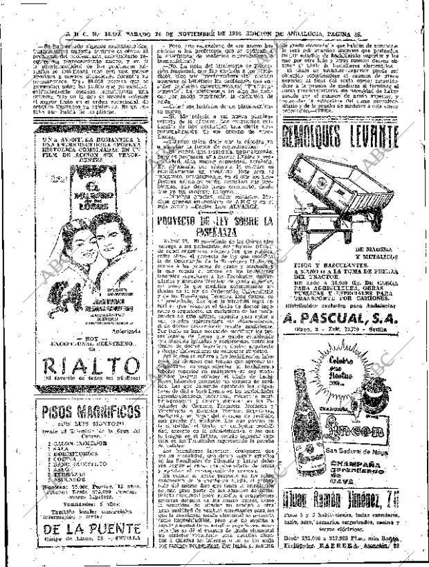 ABC SEVILLA 24-11-1962 página 36