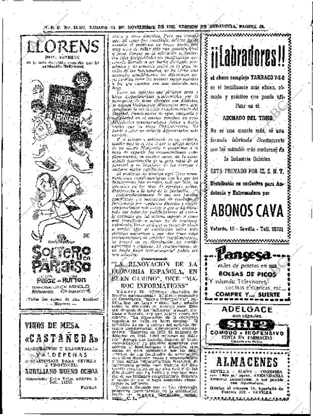 ABC SEVILLA 24-11-1962 página 52