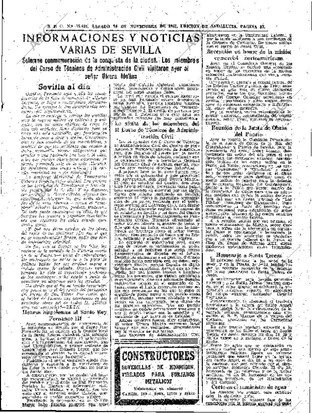 ABC SEVILLA 24-11-1962 página 57