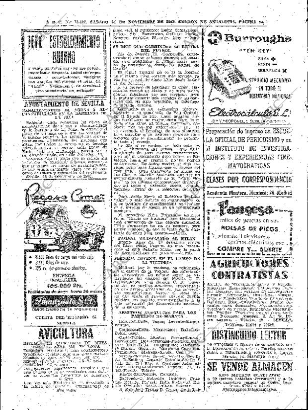 ABC SEVILLA 24-11-1962 página 62